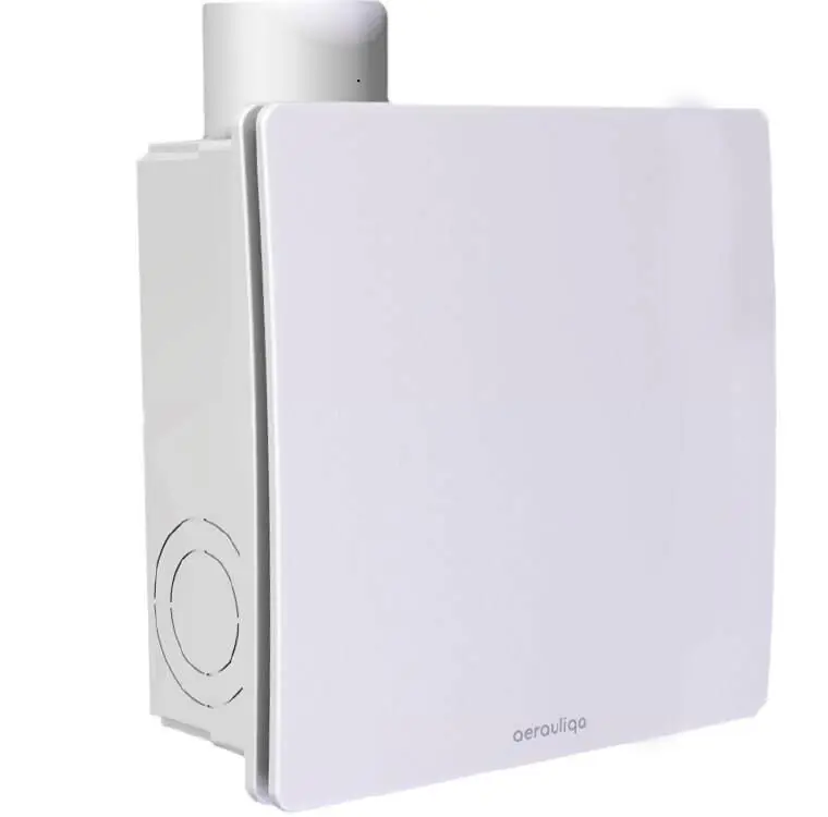 Árcsökkenés Aerauliqa QXD-80HT ventilátor, magas nyomásértékkel, utószellőztető és páraérzékelő funkcióval, beépített pillangószeleppel, WC csésze elszívásához 004647Aerauliqa