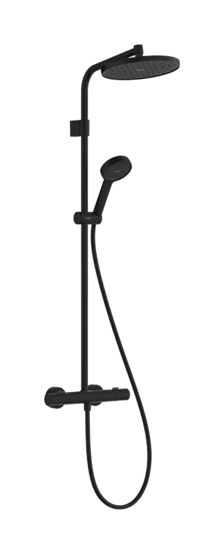 Hansgrohe Activera S Showerpipe EcoSmart 240 Ecostat Fine Varia termosztátos zuhanyrendszer, matt fekete 28078670Hansgrohe Bestseller