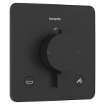 Alacsony ár Hansgrohe Ecostat Comfort Q 2 funkciós falsík alatti termosztát beépített biztonsági funkcióval, matt fekete 33717670Hansgrohe