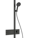 Ajánlat Hansgrohe Raindance Alive Q Showerpipe EcoSmart 210/340 1jet termosztátos zuhanyrendszer, szálcsiszolt fekete króm 24581340Hansgrohe