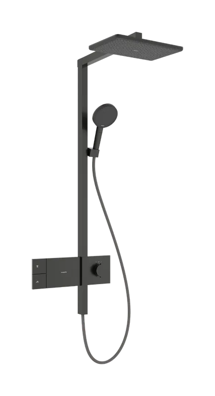 Ajánlat Hansgrohe Raindance Alive Q Showerpipe EcoSmart 210/340 1jet termosztátos zuhanyrendszer, szálcsiszolt fekete króm 24581340Hansgrohe