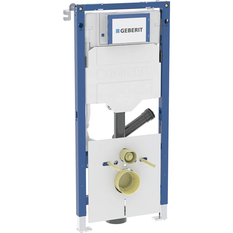 Újdonság Geberit Duofix fali WC-szerelőelem, 112 cm, Sigma 12 cm-es falsík alatti öblítőtartállyal, csatlakozócsonkkal szagelszíváshoz 111.367.00.6Geberit