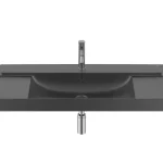 Rendeld meg most Roca Ona 100x46 cm FINECERAMIC mosdó, matt fekete A32768A080Roca
