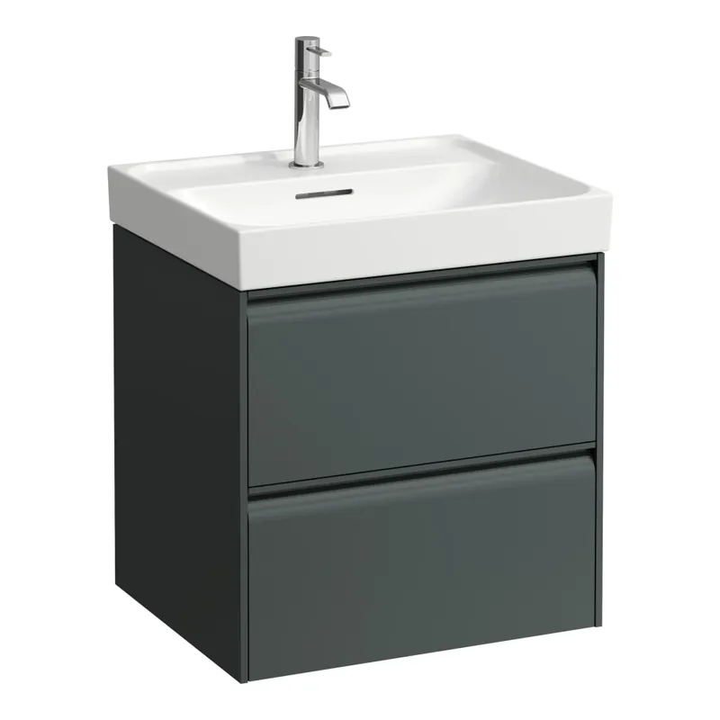Laufen Meda alsószekrény 550 mm, 2 fiókkal, H810112 mosdóhoz, traffic grey H4215620112661Laufen Vásárlói kedvenc