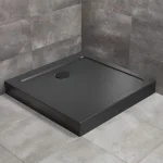 Radaway Doros Stone C 90x90 cm zuhanytálca előlappal, fekete SDRC9090-05-54SRadaway Kedvezmény