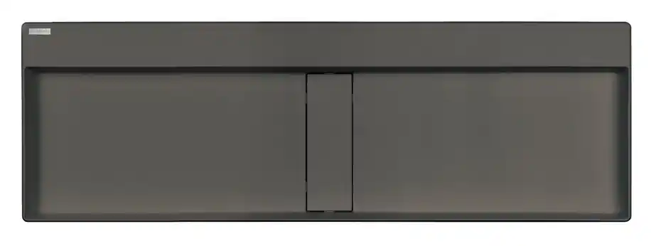 Csak ma Deante Blur Gránit pultra tehető mosdókagyló lefolyófedéllel 120x40 cm, antracit metál CQB_TU2SDeante
