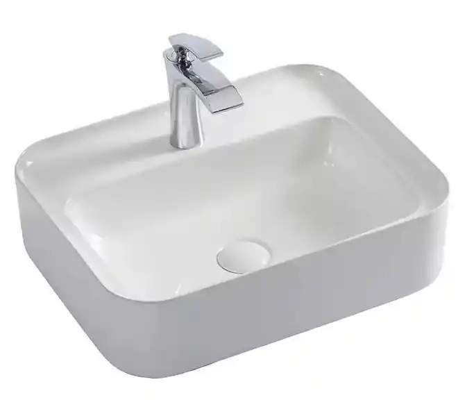 Olcsó AREZZO design FRESNO 50x40 mosdótál, fehér AR-453Arezzo Design