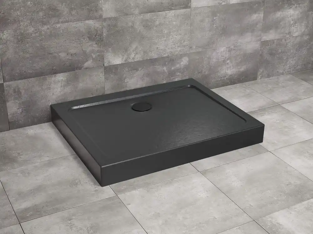 Radaway Doros Stone D 100x90 cm zuhanytálca előlappal, fekete SDRD1090-05-54SRadaway Biztonságos vásárlás