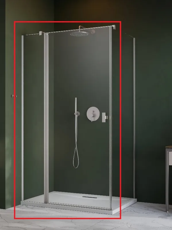 Radaway Brushed Nickel Nes KDJ II 90 B szögletes zuhanykabin ajtó 90 cm, szálcsiszolt króm 10032090-91-01LRadaway Utolsó esély