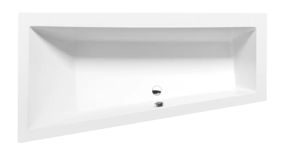 Sapho POLYSAN ANDRA 160x90 cm balos aszimmetrikus kád, matt fehér 81521.11Polysan Biztonságos fizetés