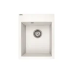 Laveo PICO egymedencés gránit mosogató, fehér SRO_610YLaveo Outlet
