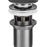 LAVEO click-clack leeresztő túlfolyós mosdóhoz, szürke CKK_92R3Laveo Szuper ajánlat