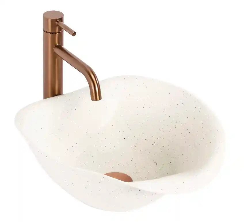 Árcsökkenés Rea HM-34B Handmade ART pultra ültethető mosdó, bézs REA-U0609Rea