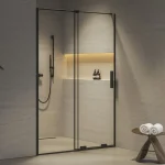 Árcsökkenés Ravak Roll 120 cm zuhanyajtó Transparent üveggel, fekete X08VG0300Z1Ravak