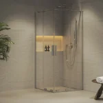 Korlátozott ajánlat Ravak Roll 80x80 cm szögletes zuhanykabin Transzparent üveggel, krómhatású X14V40C00Z1Ravak