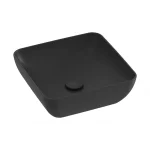 Ravak Uni S Slim 38x38 cm pultra ültethető mosdó, matt fekete XJX0D138000Ravak Azonnal elérhető