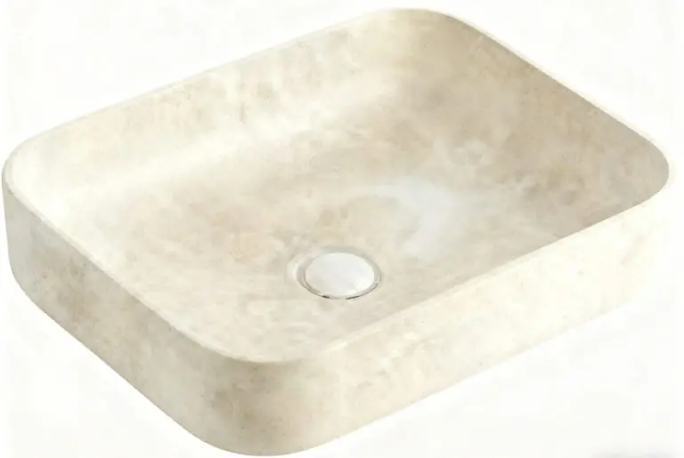 Csak ma Inspiro Design Dallas Rectangular Travertino WM-1004 pultra ültethető 54x42 cm, bézsInspiro Design