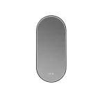 Inspiro Design Gemma Smart Black 40x90 cm fürdőszobai tükör LED keretvilágítással TGEB-40x90Inspiro Design Azonnali szállítás