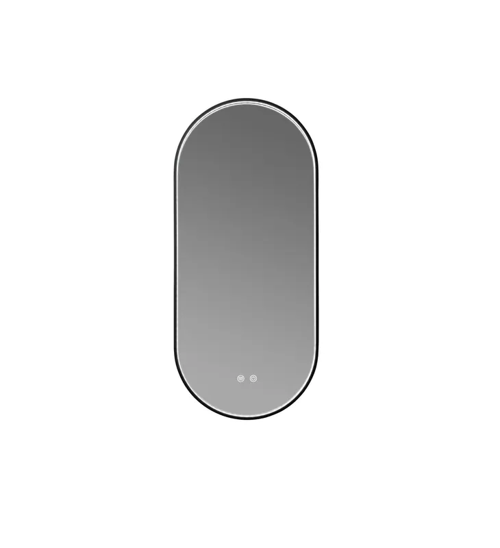 Inspiro Design Gemma Smart Black 40x90 cm fürdőszobai tükör LED keretvilágítással TGEB-40x90Inspiro Design Azonnali szállítás