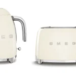 Árengedmény SMEG retro vízforraló és kenyérpirító szett, bézs TSF01CREU/KLF03CREUSMEG