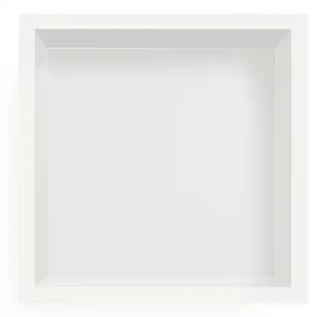Akciós ár Balneo Wall Box One Inox falba süllyesztett polc gallérral 30x30x7 cm, fehér 5903943983186 (OB-WH1)Balneo