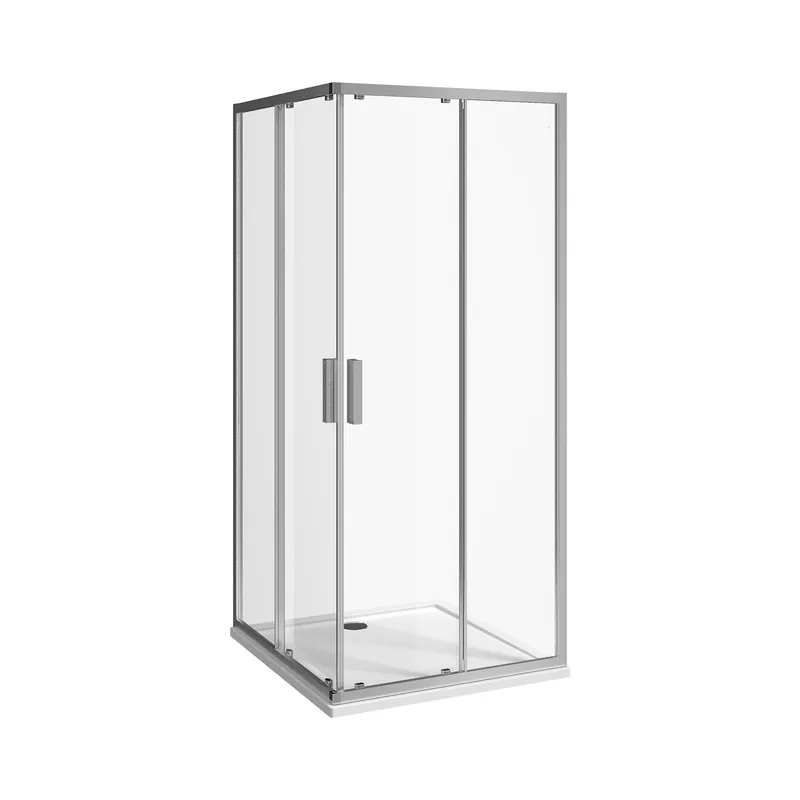 Szezonális akció Jika Nion szögletes zuhanykabin 100x100 cm, króm, átlátszó üveg H2512N30026681Jika