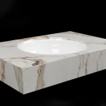 DesignFlow - Mediterrán Kerámia - Egyedi, kézzel készített mosdópult - 800x550x120 - Kerek mosdó - Macchia Vecchia Ajánlat