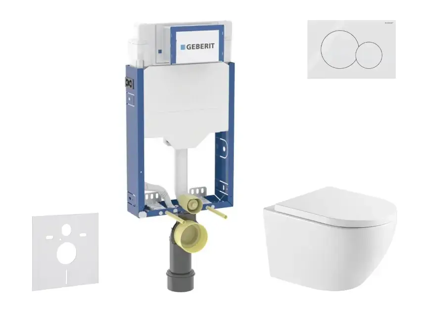 Nézd meg most Geberit - Kombifix - Fali WC szett - SANI15CA3158