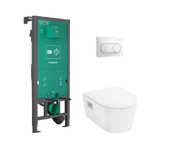 Hansgrohe - EluPura Original S - Fali WC szett - 60302450 Expressz szállítás