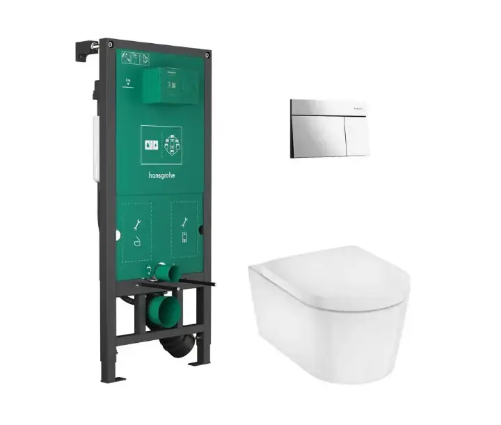 Biztonságos fizetés Hansgrohe - EluPura S - Fali WC szett - 60303000